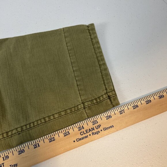 Free People Utility Pants Women's Size 26 Green Cotton Casual Comfort - Picture 8 of 13